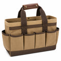 Canvas Werkzeugtasche mit Mehrfachfächern Beige