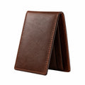 Herren Geldbörse Braun Kompakt 11cm