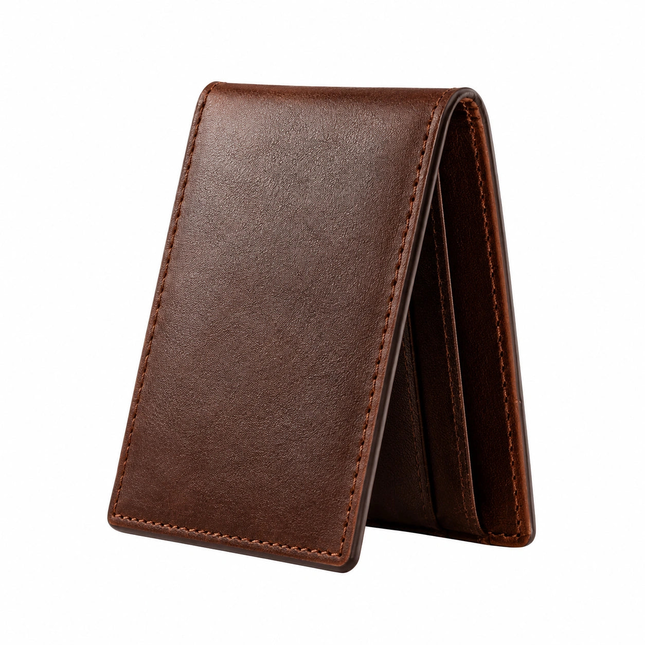 Herren Geldbörse Braun Kompakt 11cm