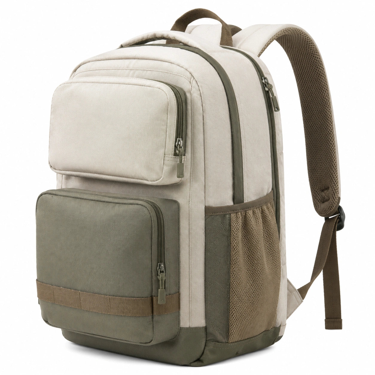 Laptop Rucksack 15 Zoll Beige/Khaki für Reisen und Alltag