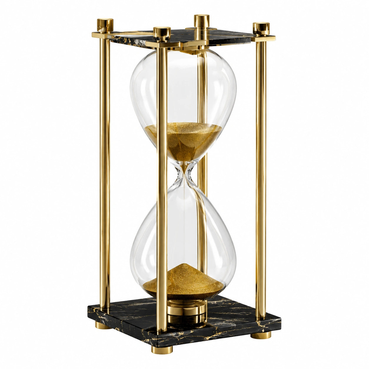 Dekorative Sanduhr mit Goldfarbenem Sand 60 Minuten