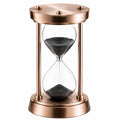 Sanduhr Kupfer Glas 30 Minuten Schwarz