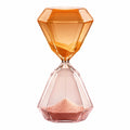 Sanduhr 20 Minuten Glas Orange Rosa Diamant