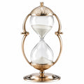 Sanduhr mit Goldrahmen, 25cm