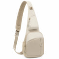 Unisex Umhängetasche Beige Verstellbar Leichtgewicht 5L
